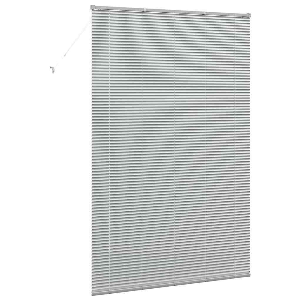 Vindu Persienne med gardiner sølv Aluminium