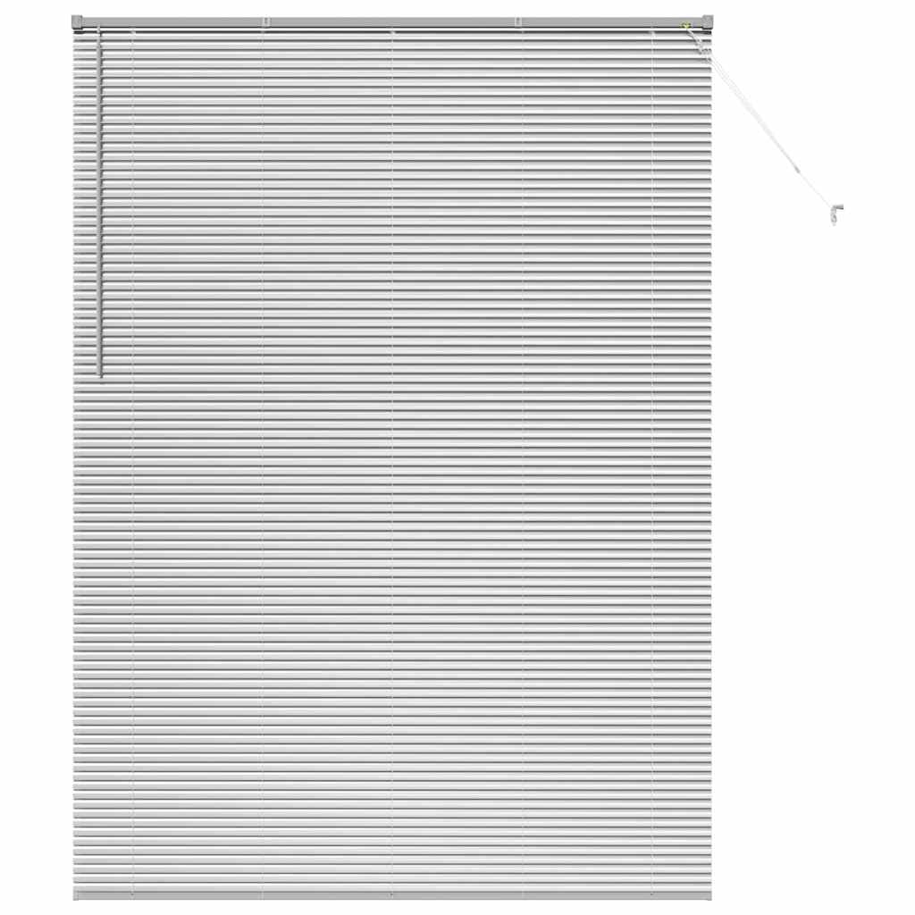 Venetianspersienner sølv 220 x 160 cm Aluminium