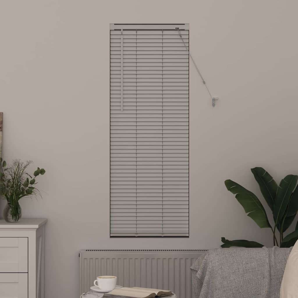 Vindu Persienne med gardiner Hvit Aluminium