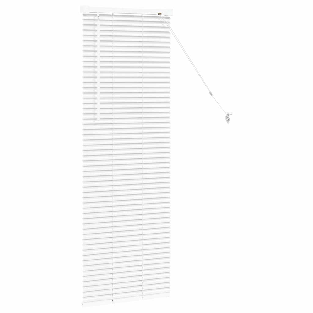 Vindu Persienne med gardiner Hvit Aluminium