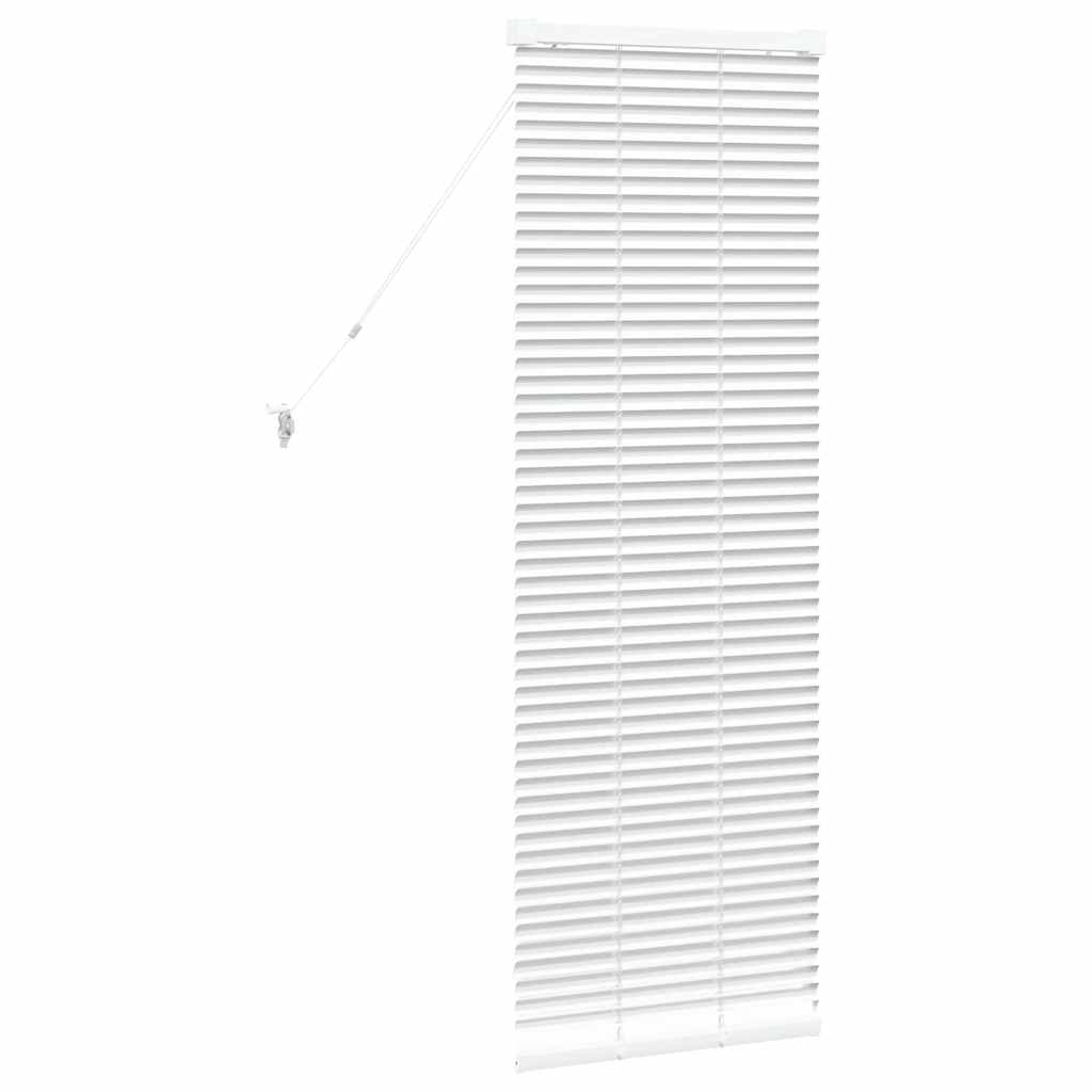 Venetianspersienner Hvit 130 x 50 cm Aluminium