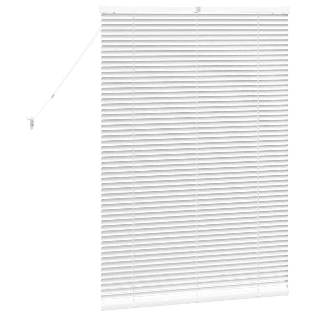 Venetianspersienner Hvit 130 x 85 cm Aluminium