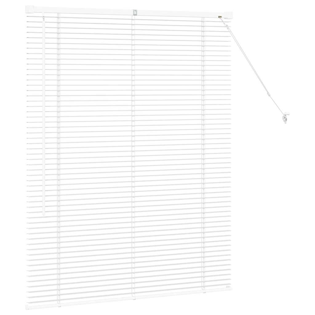Venetianspersienner Hvit 130 x 105 cm Aluminium
