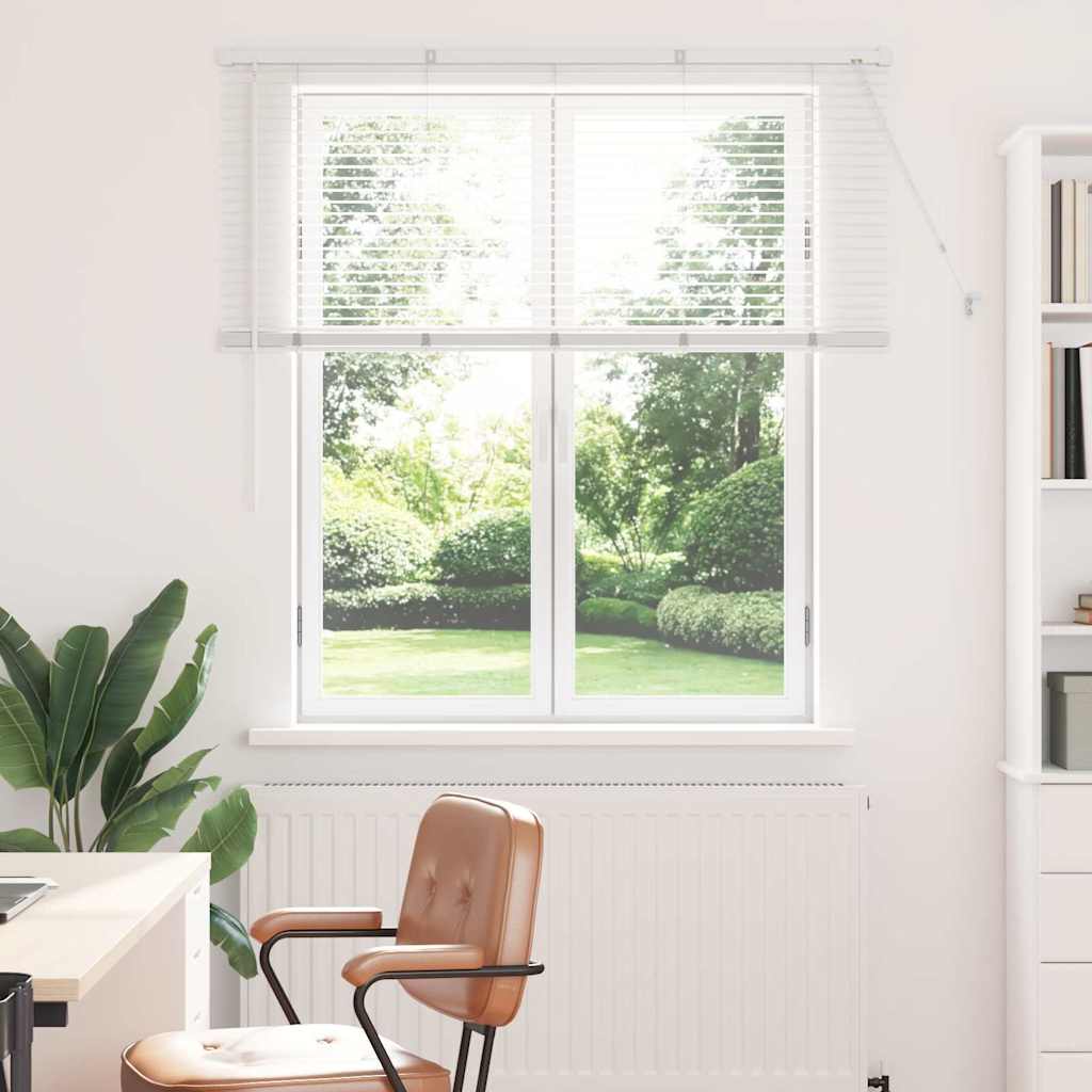 Vindu Persienne med gardiner Hvit Aluminium