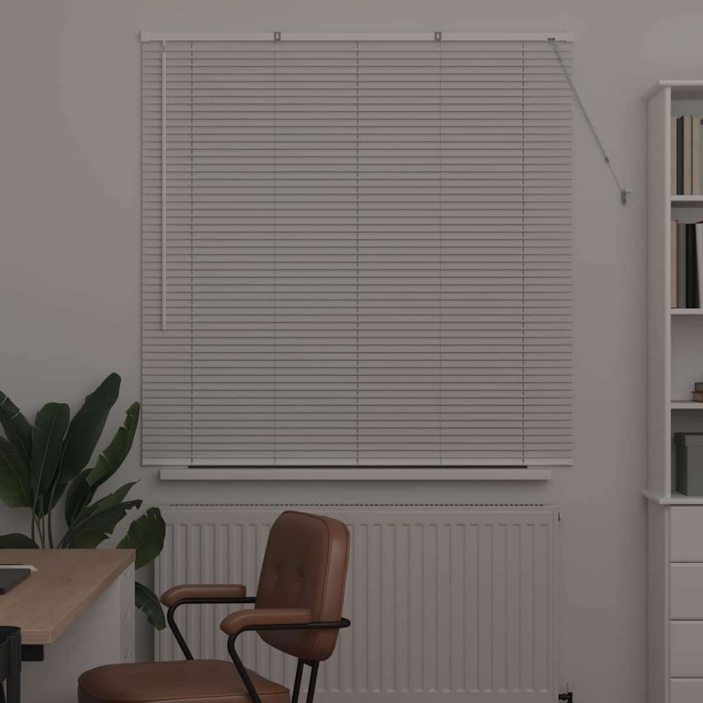 Vindu Persienne med gardiner Hvit Aluminium