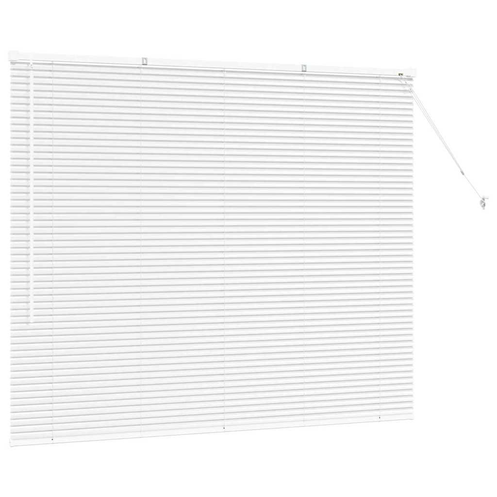 Venetianspersienner Hvit 130 x 160 cm Aluminium