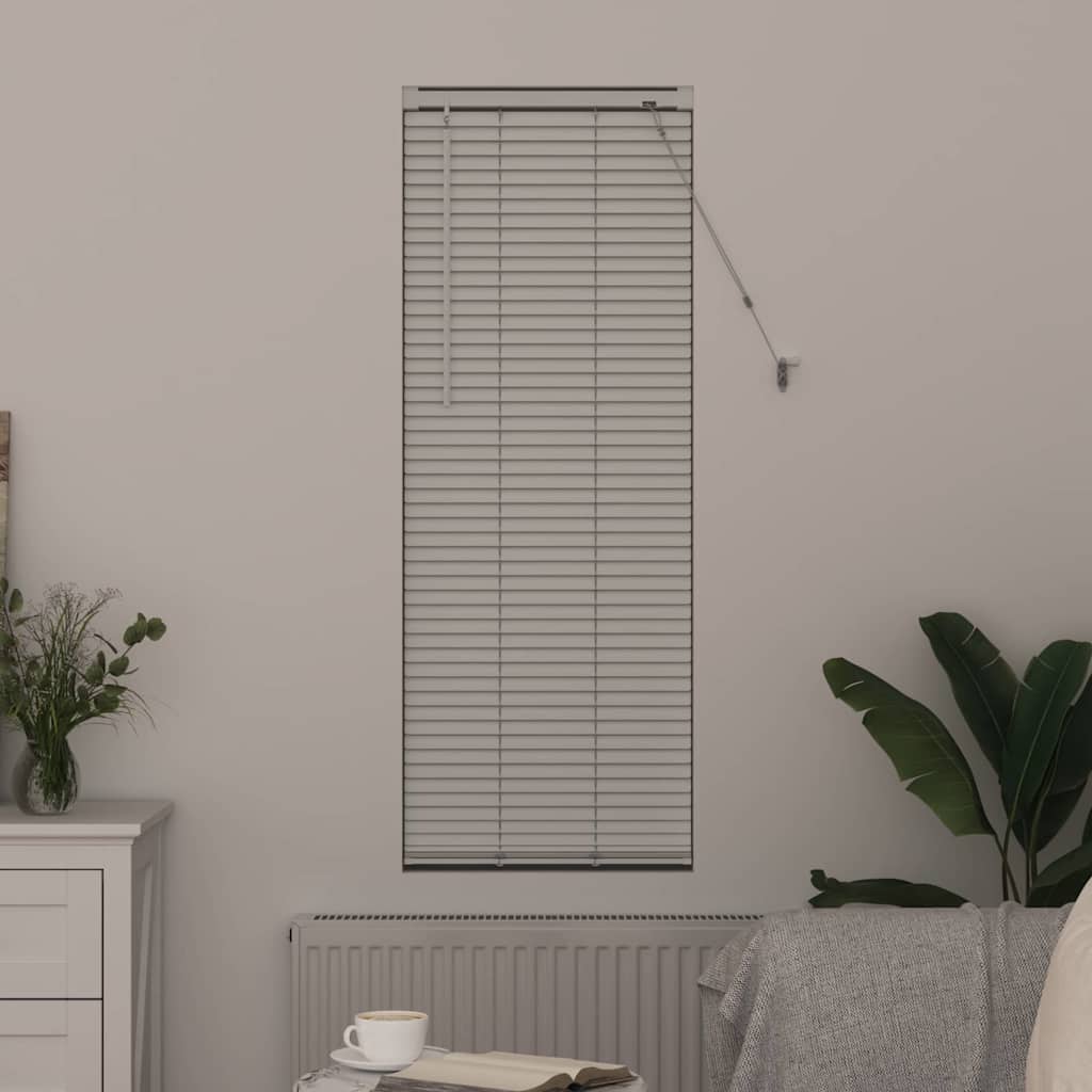 Vindu Persienne med gardiner Hvit Aluminium