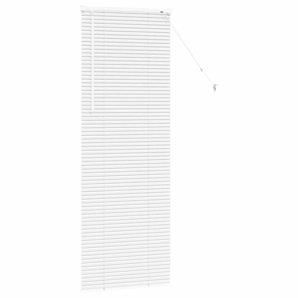 Vindu Persienne med gardiner Hvit Aluminium
