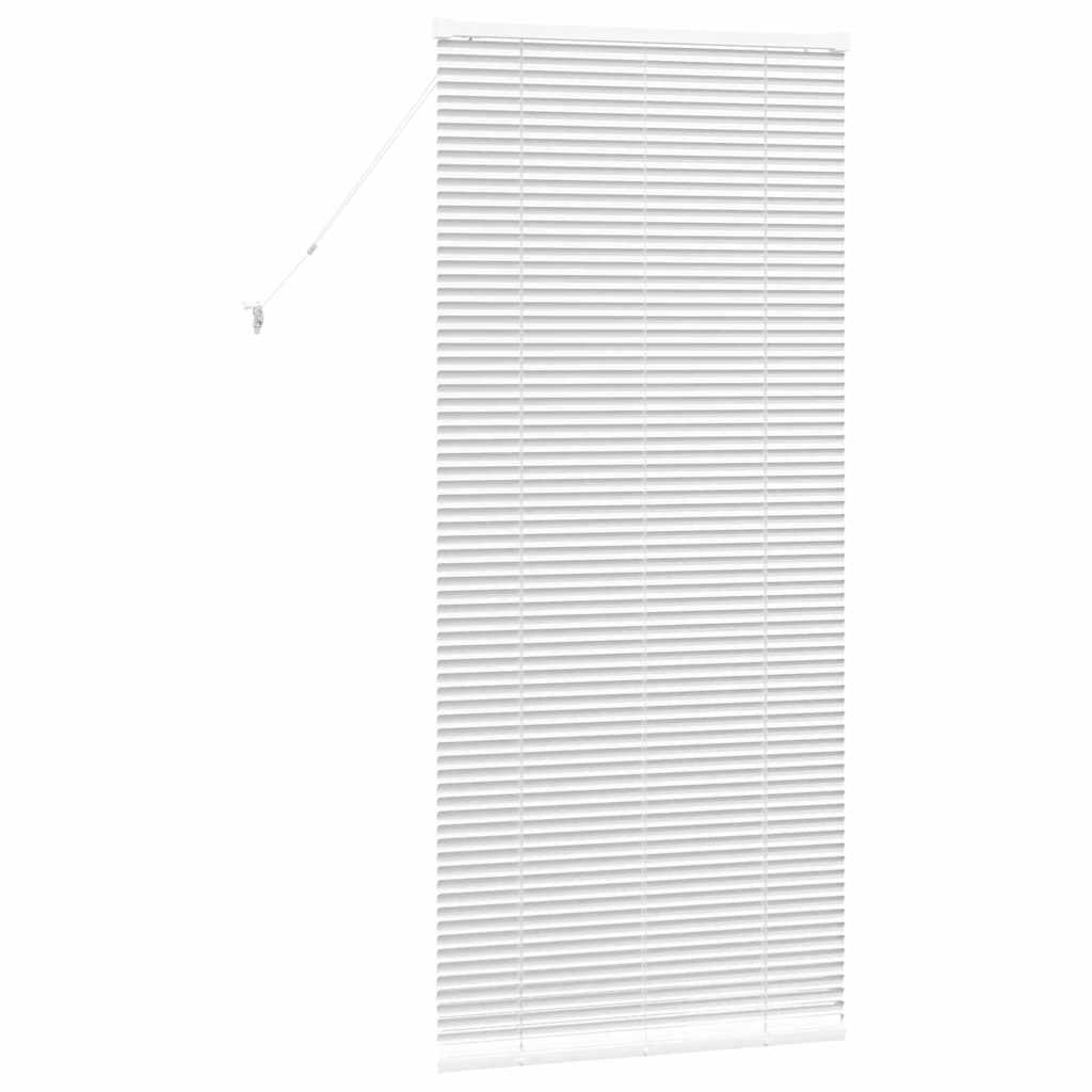Vindu Persienne med gardiner Hvit Aluminium