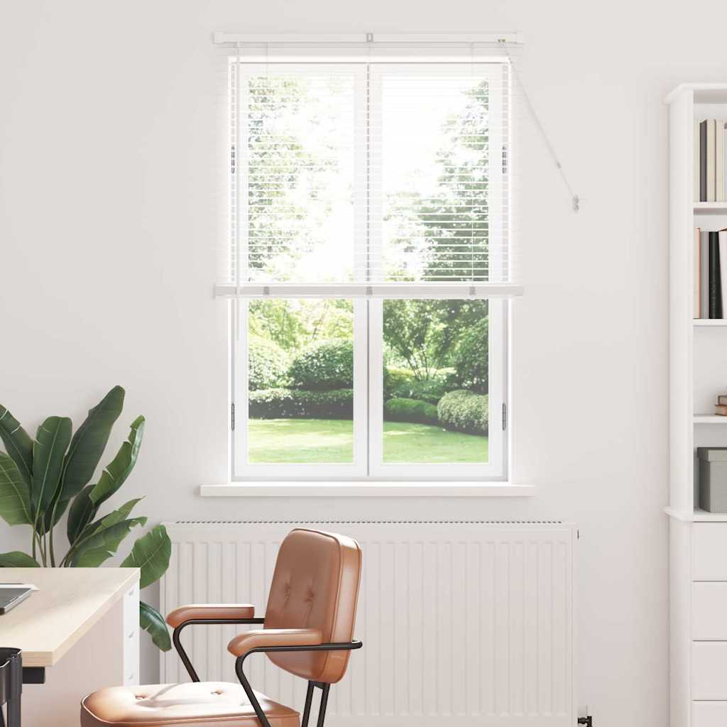 Vindu Persienne med gardiner Hvit Aluminium