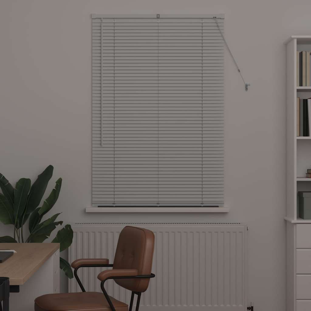 Vindu Persienne med gardiner Hvit Aluminium