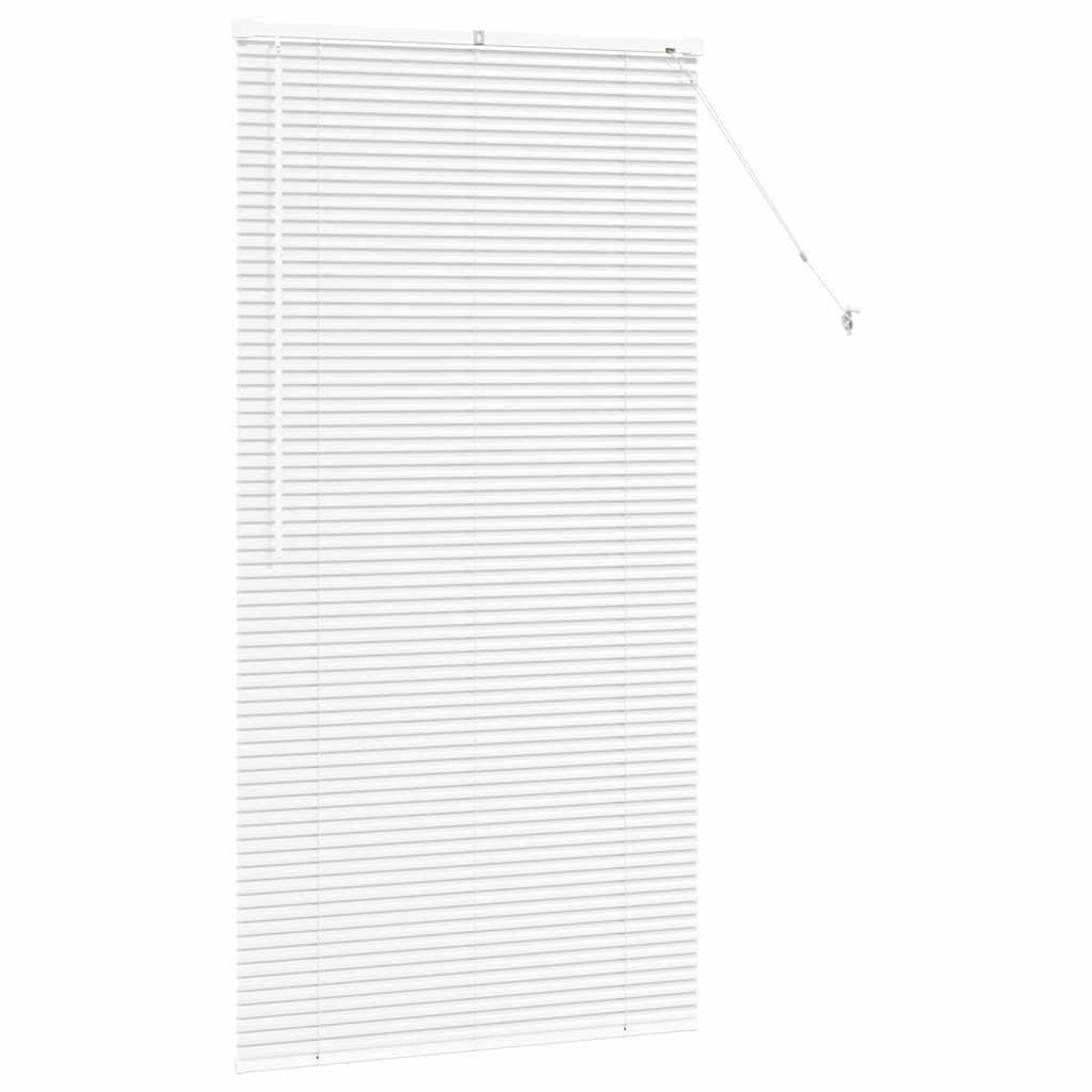 Vindu Persienne med gardiner Hvit Aluminium