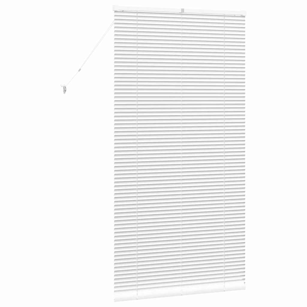 Vindu Persienne med gardiner Hvit Aluminium