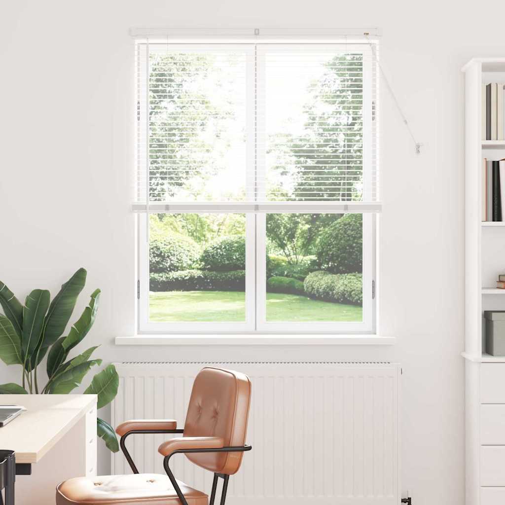 Vindu Persienne med gardiner Hvit Aluminium