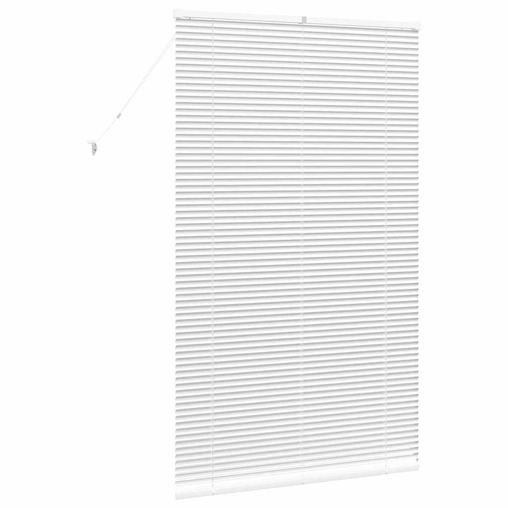 Vindu Persienne med gardiner Hvit Aluminium