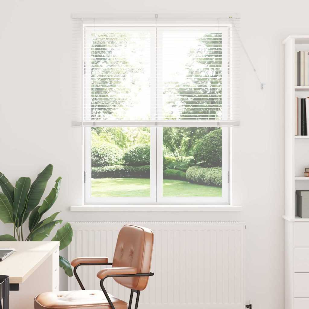 Vindu Persienne med gardiner Hvit Aluminium