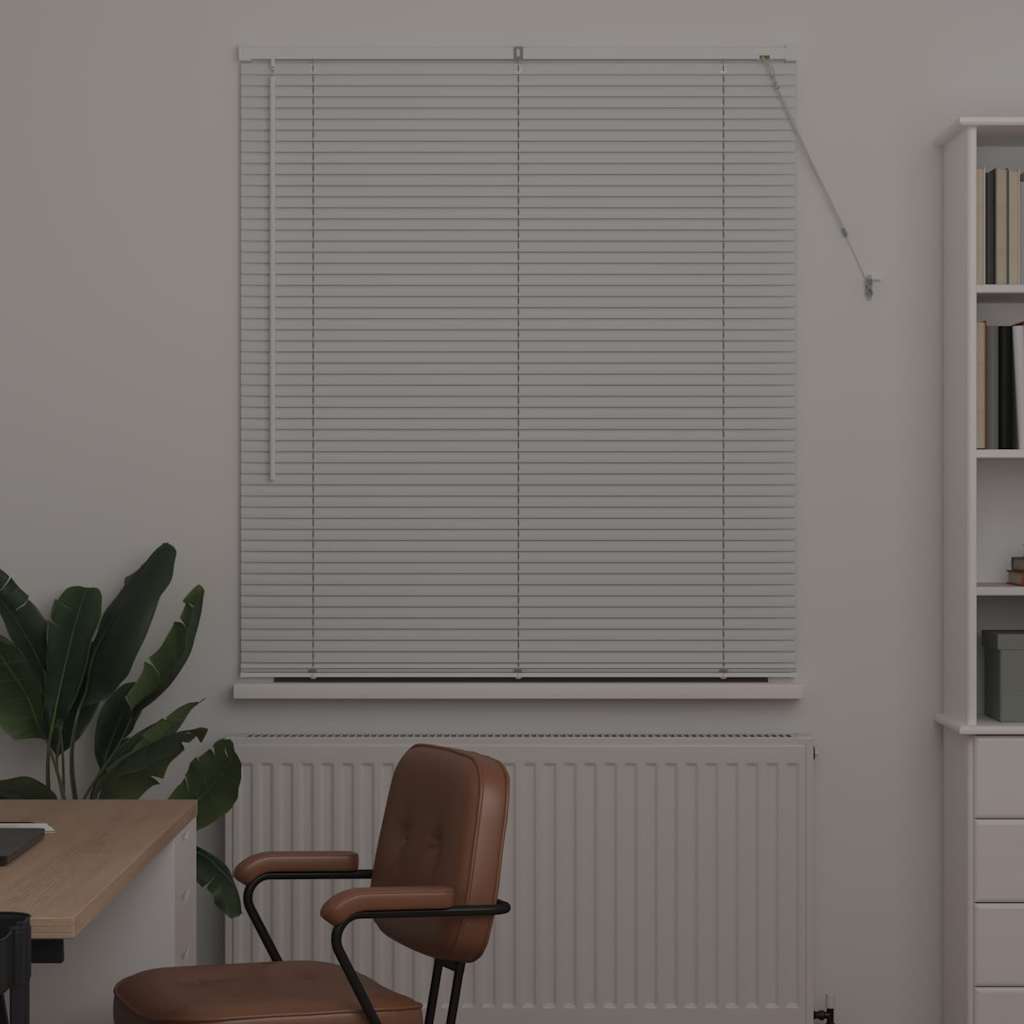 Vindu Persienne med gardiner Hvit Aluminium