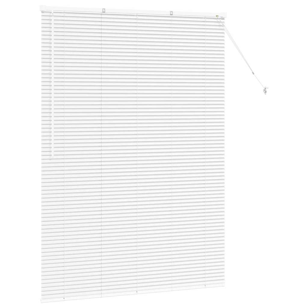 Venetianspersienner Hvit 175 x 135 cm Aluminium