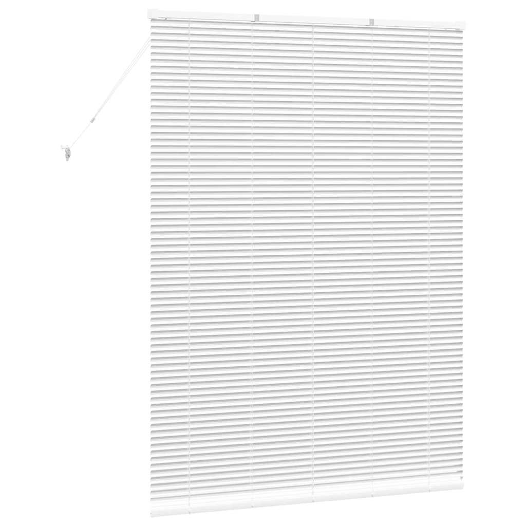 Vindu Persienne med gardiner Hvit Aluminium