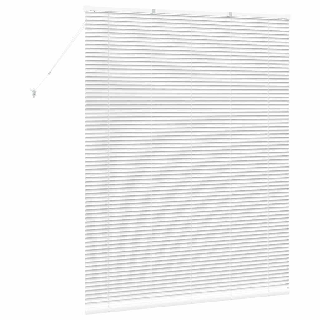 Vindu Persienne med gardiner Hvit Aluminium