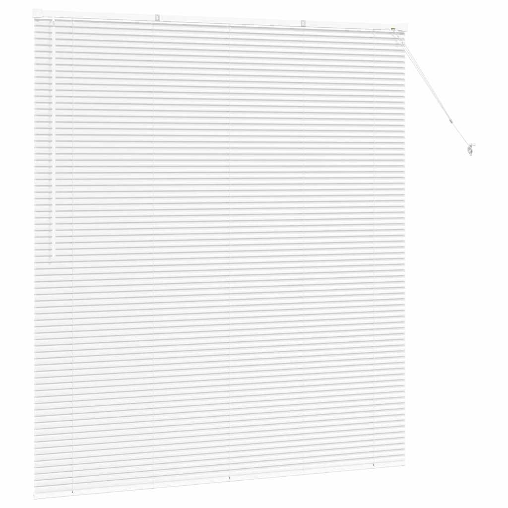 Vindu Persienne med gardiner Hvit Aluminium