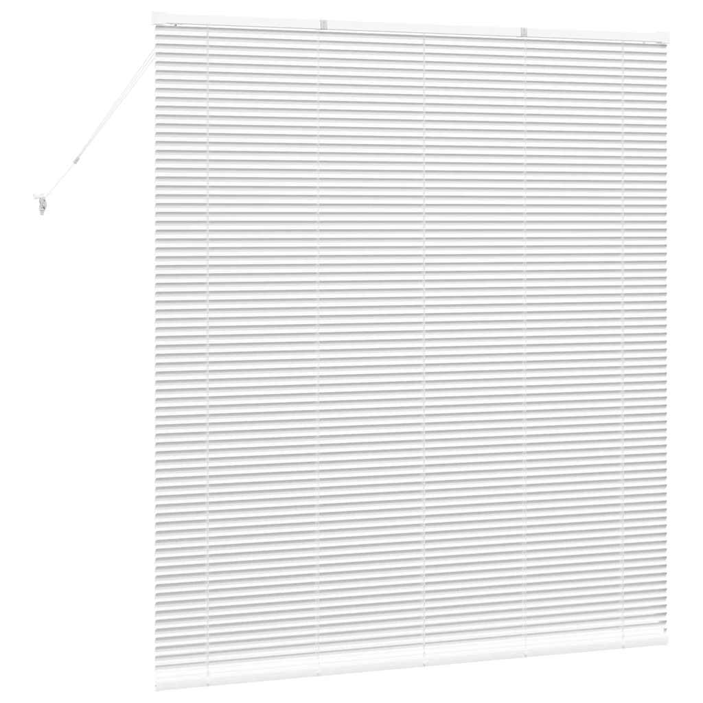 Vindu Persienne med gardiner Hvit Aluminium