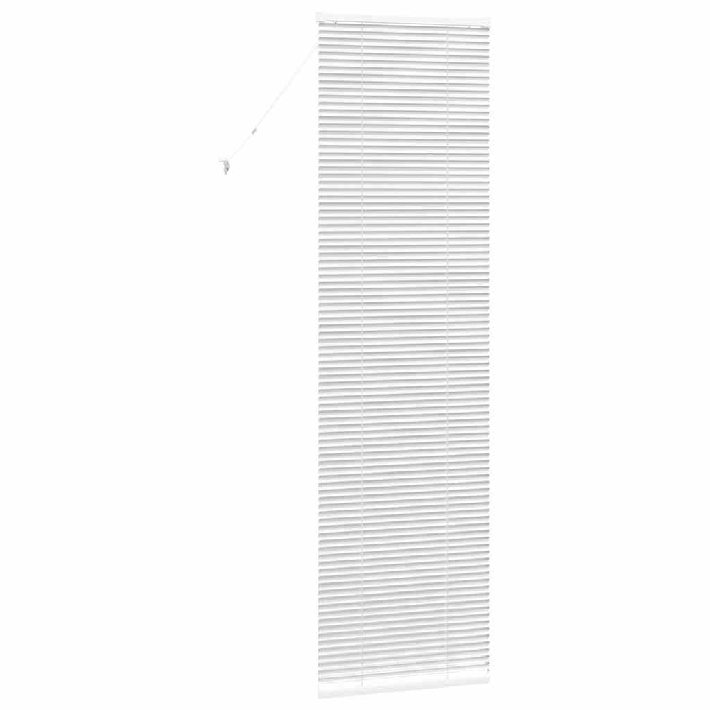 Vindu Persienne med gardiner Hvit Aluminium