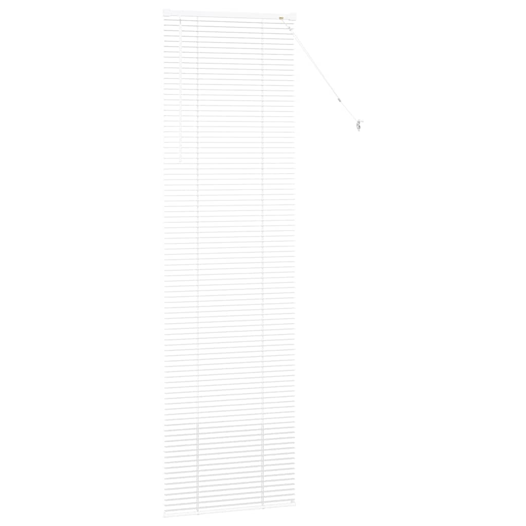 Venetianspersienner Hvit 220 x 65 cm Aluminium