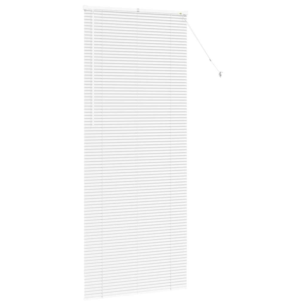 Vindu Persienne med gardiner Hvit Aluminium