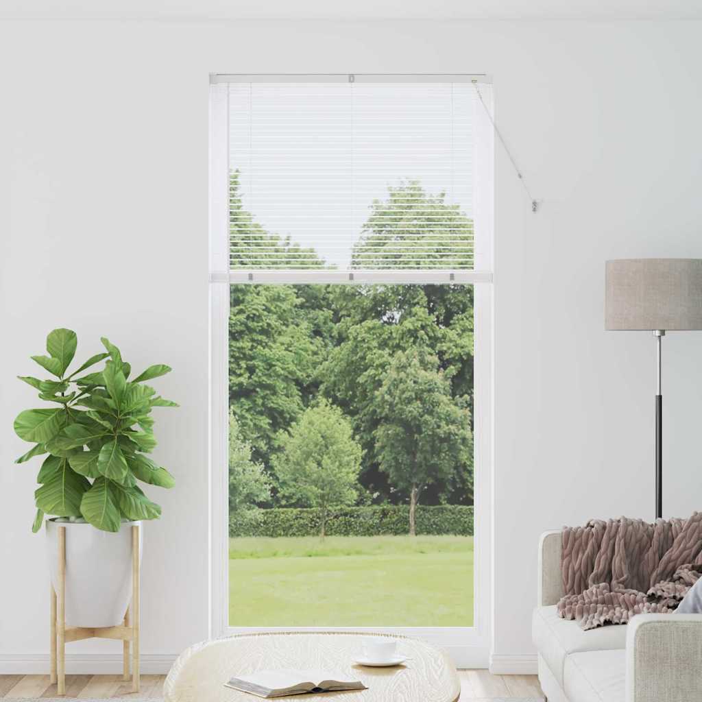 Vindu Persienne med gardiner Hvit Aluminium