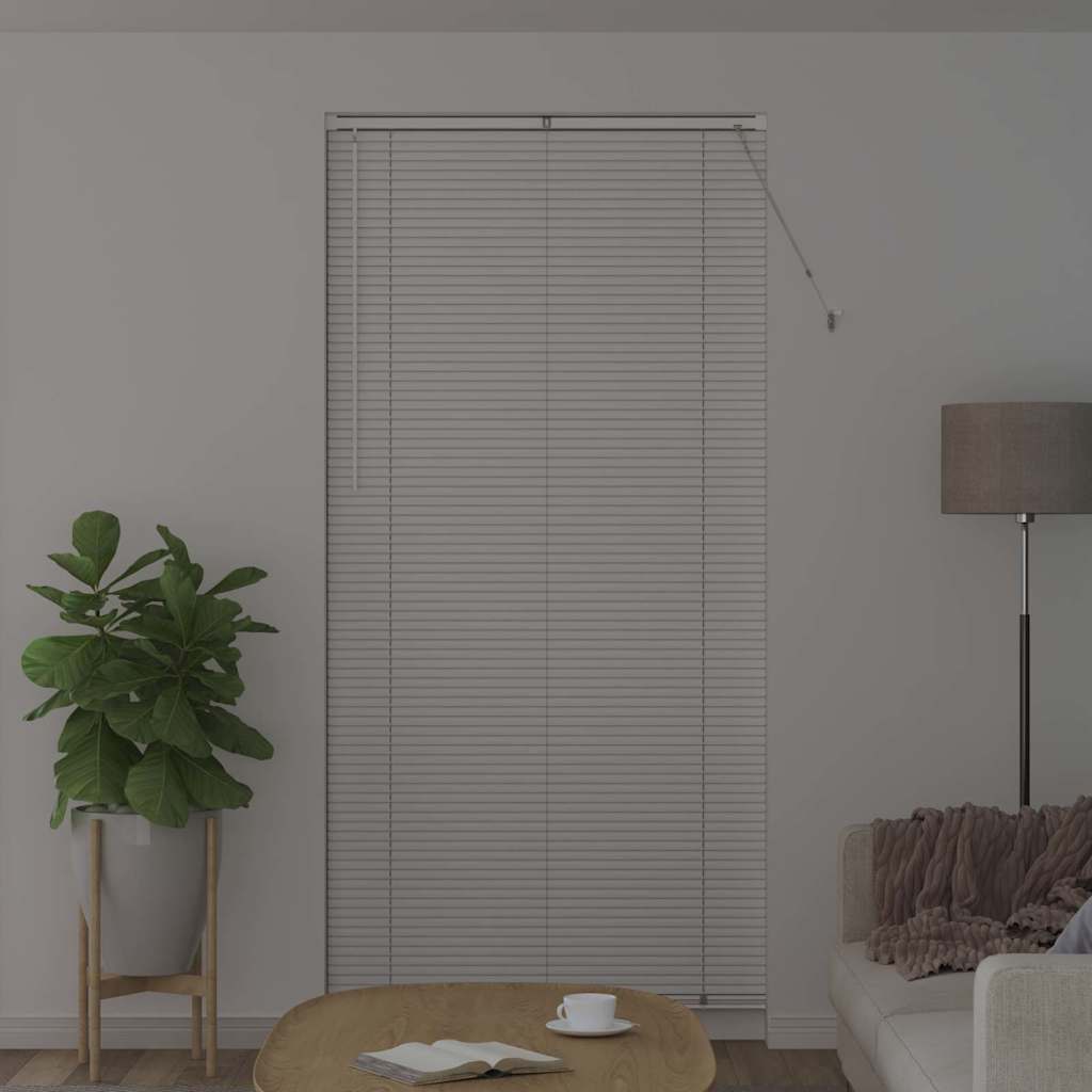 Vindu Persienne med gardiner Hvit Aluminium