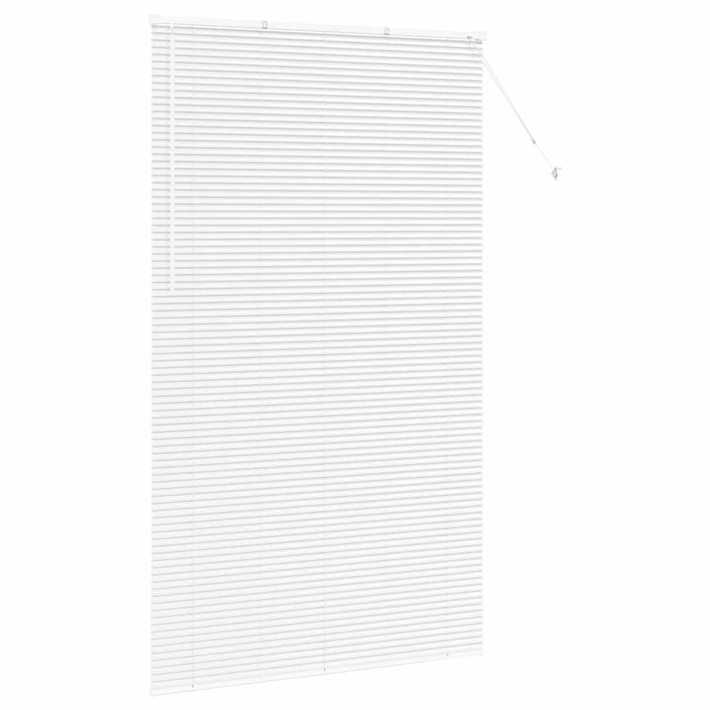 Vindu Persienne med gardiner Hvit Aluminium