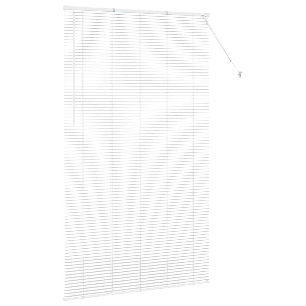 Vindu Persienne med gardiner Hvit Aluminium