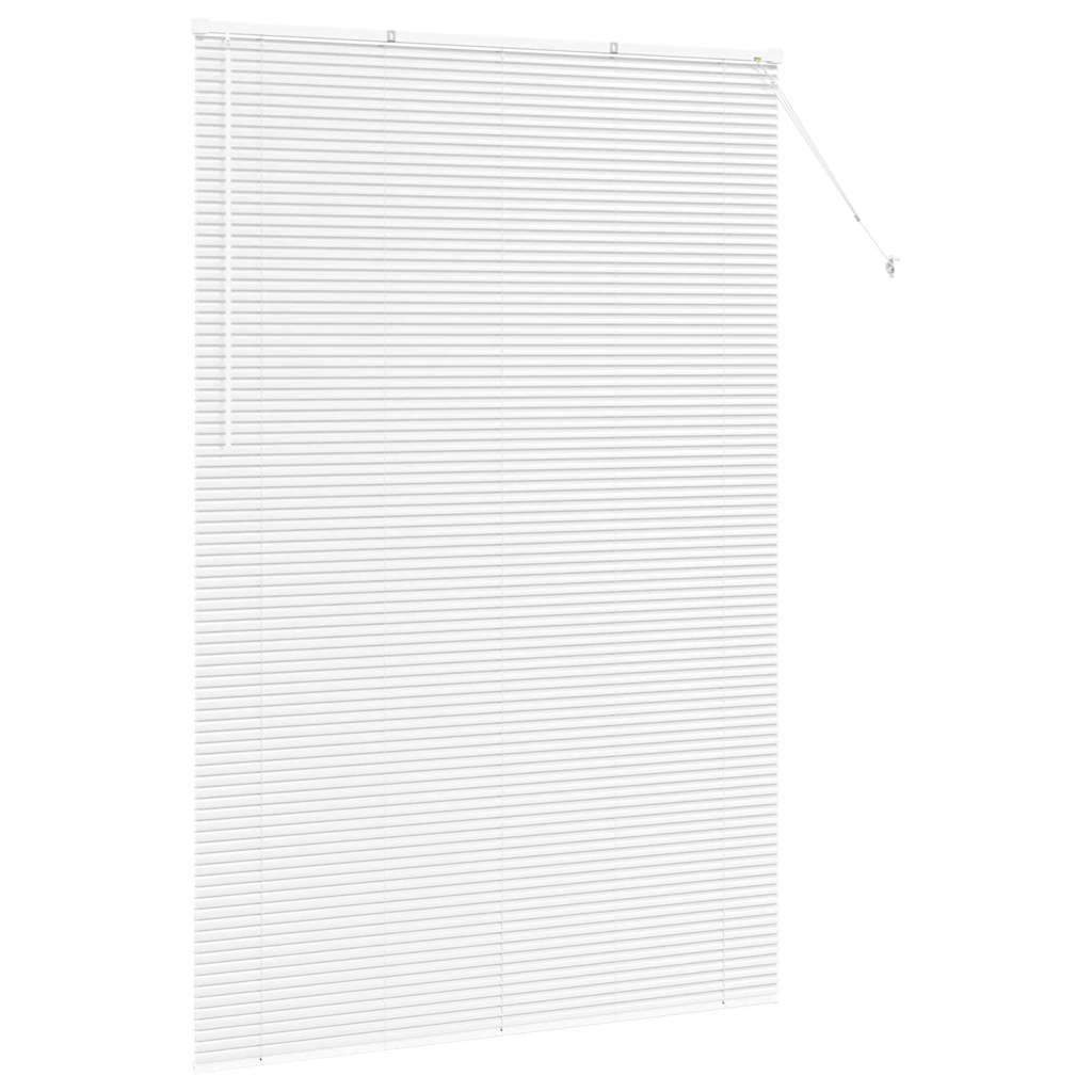 Vindu Persienne med gardiner Hvit Aluminium