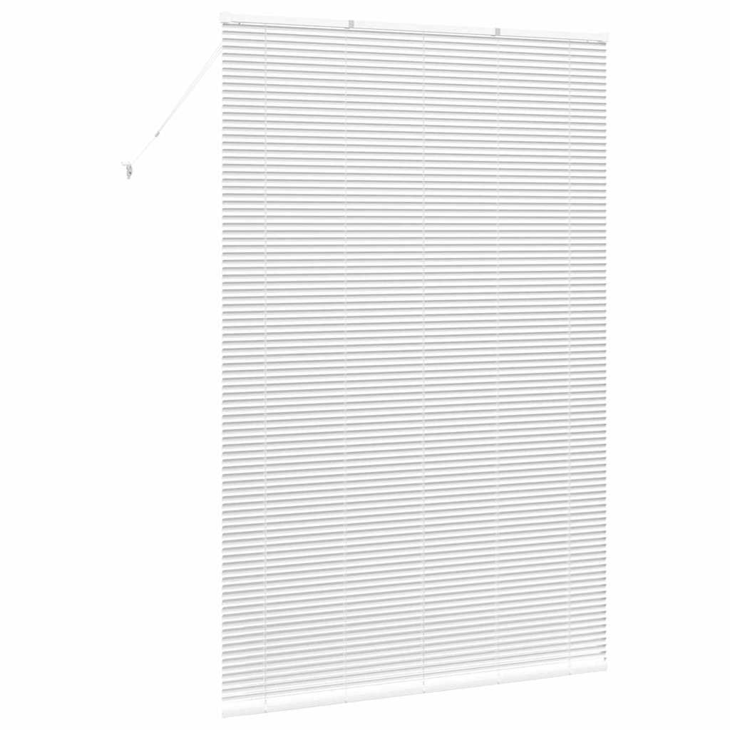 Vindu Persienne med gardiner Hvit Aluminium