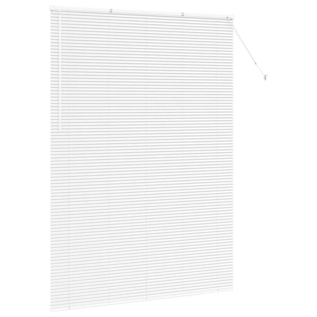 Vindu Persienne med gardiner Hvit Aluminium