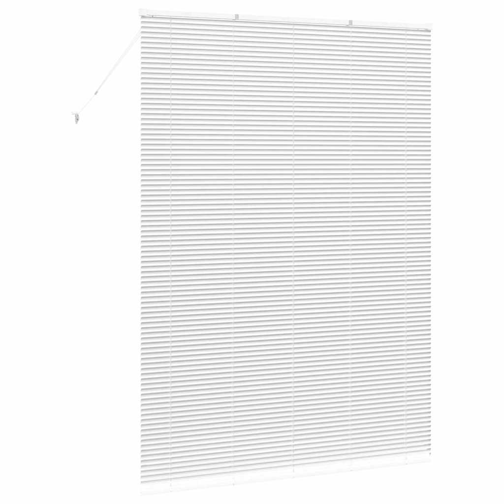 Vindu Persienne med gardiner Hvit Aluminium