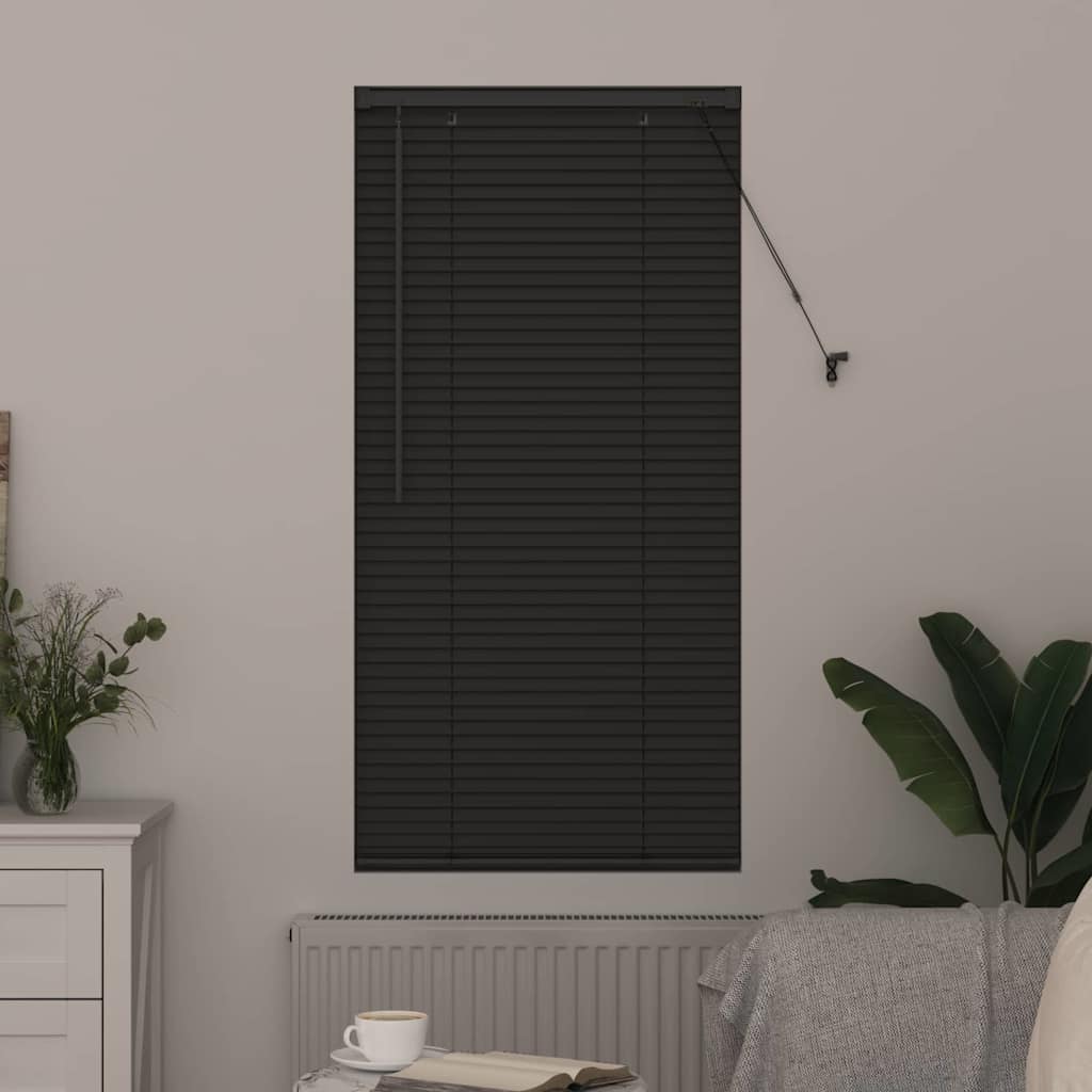 Venetianspersienner Mørkegrå 130 x 60 cm Aluminium