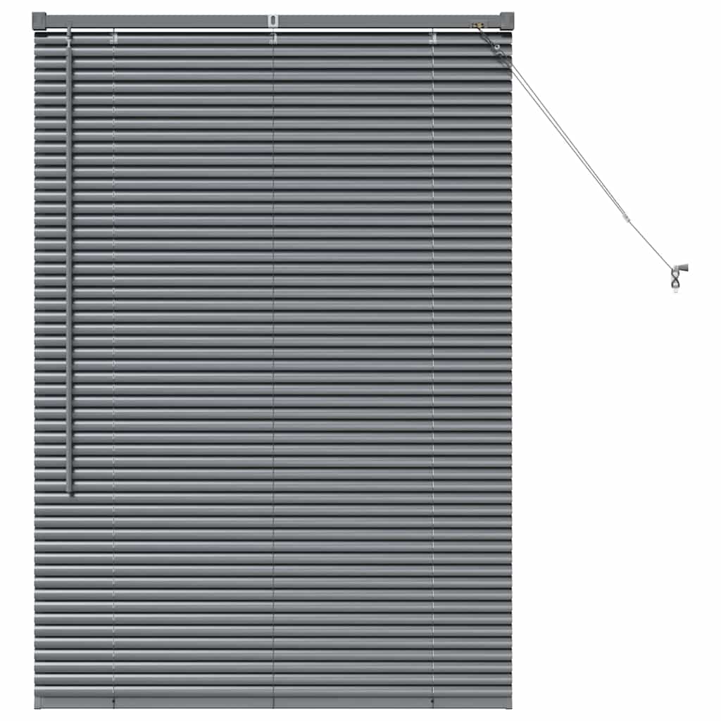Vindu Persienne med gardiner Mørke grå Aluminium