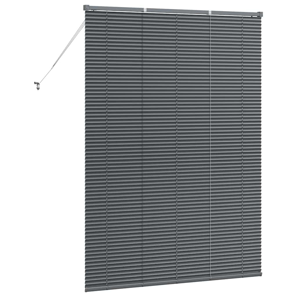 Venetianspersienner Mørkegrå 175 x 125 cm Aluminium