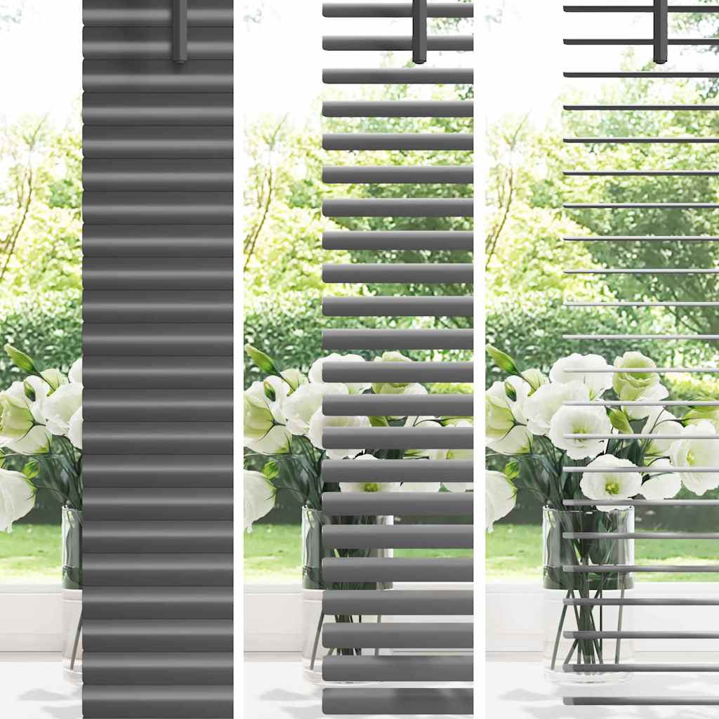 Venetianspersienner Mørkegrå 175 x 145 cm Aluminium