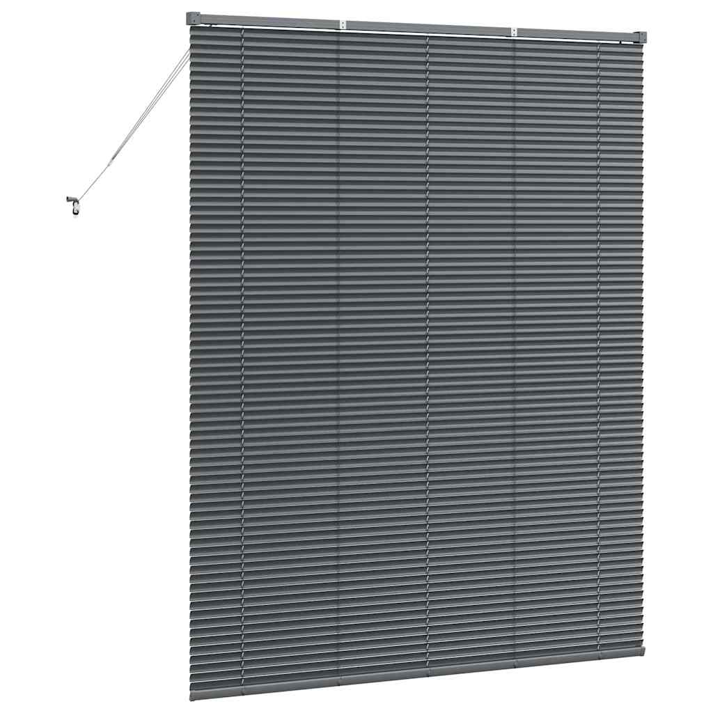Venetianspersienner Mørkegrå 175 x 150 cm Aluminium