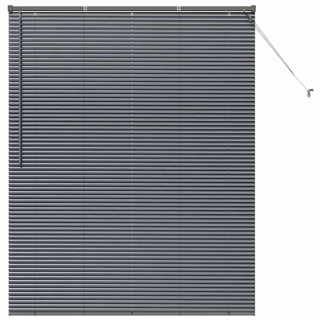 Venetianspersienner Mørkegrå 175 x 150 cm Aluminium