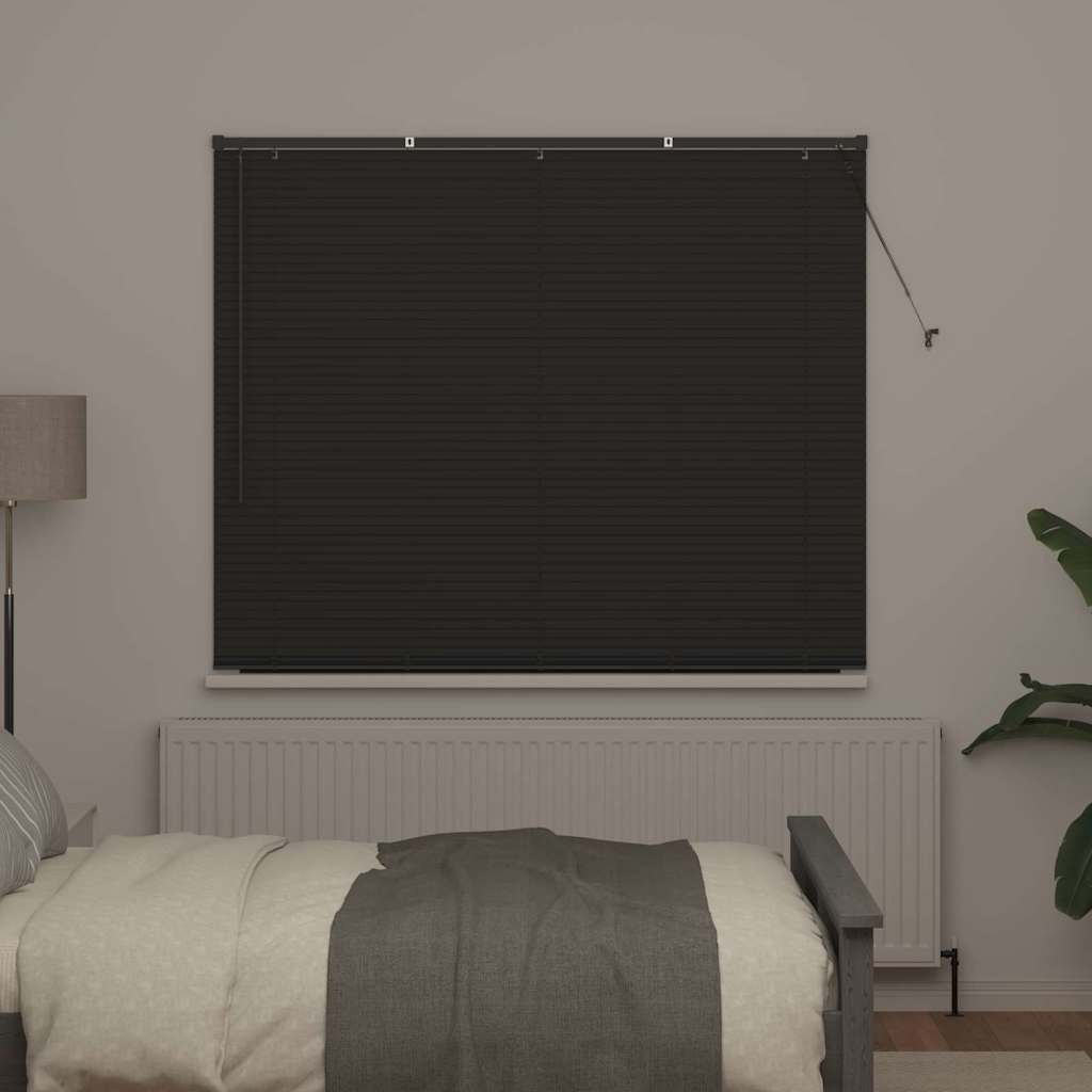 Venetianspersienner Mørkegrå 175 x 160 cm Aluminium