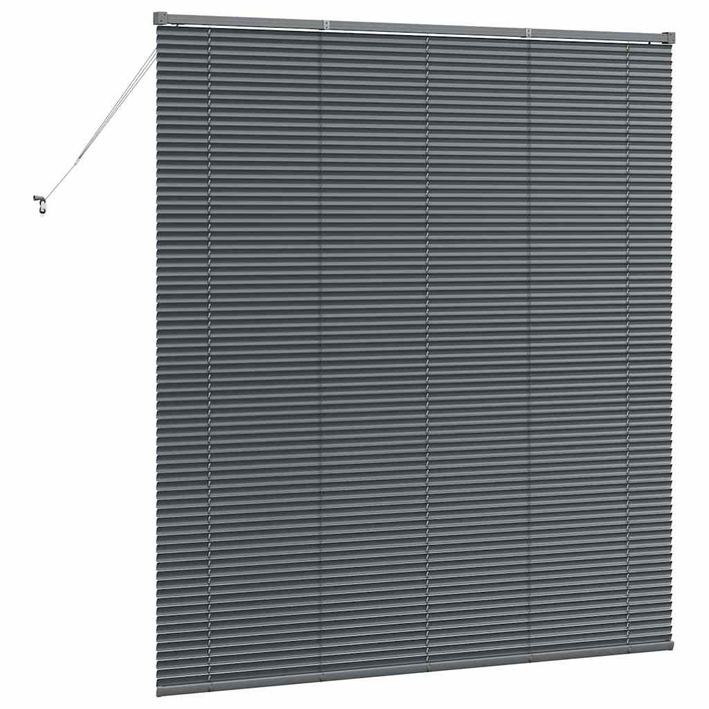 Venetianspersienner Mørkegrå 175 x 160 cm Aluminium