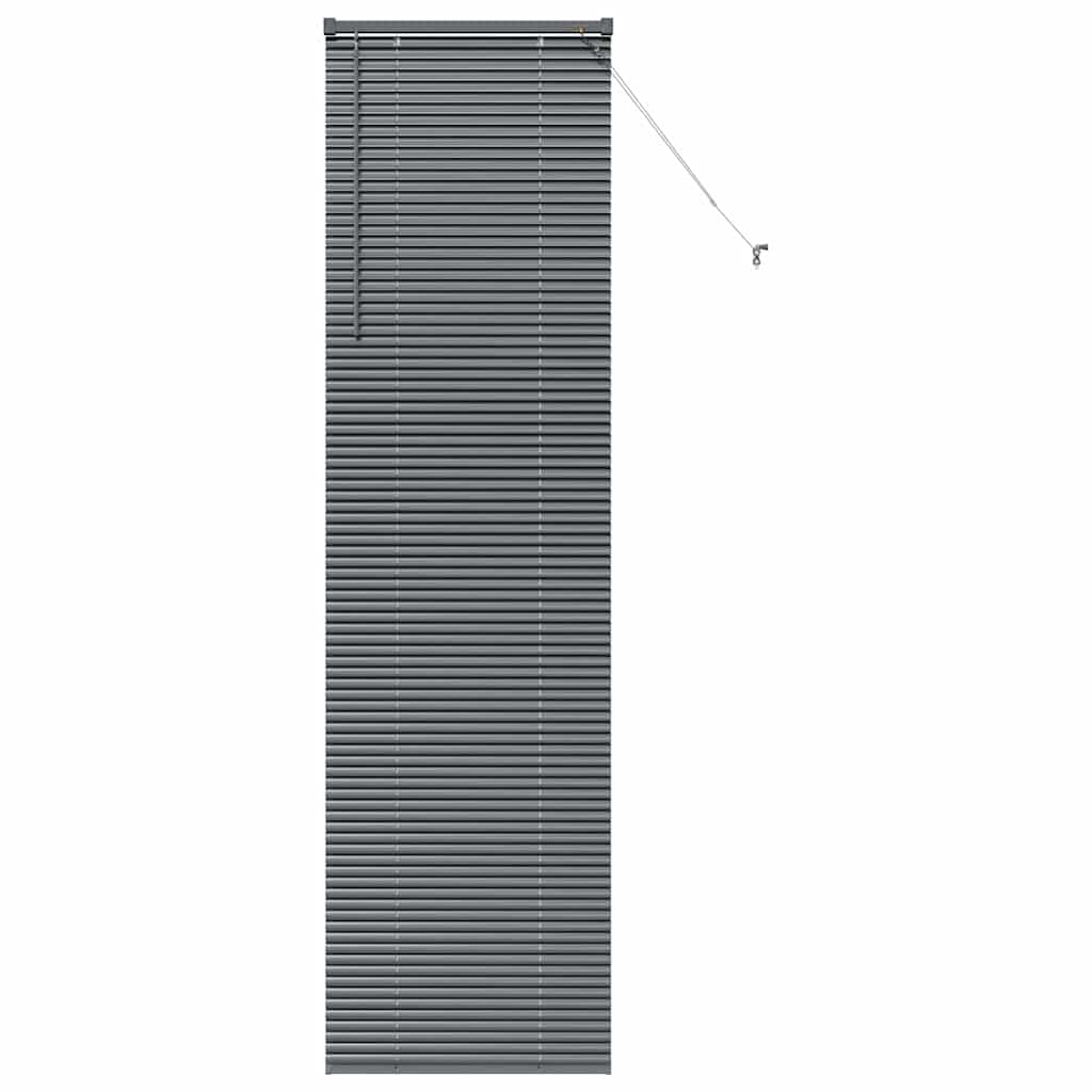 Vindu Persienne med gardiner Mørke grå Aluminium