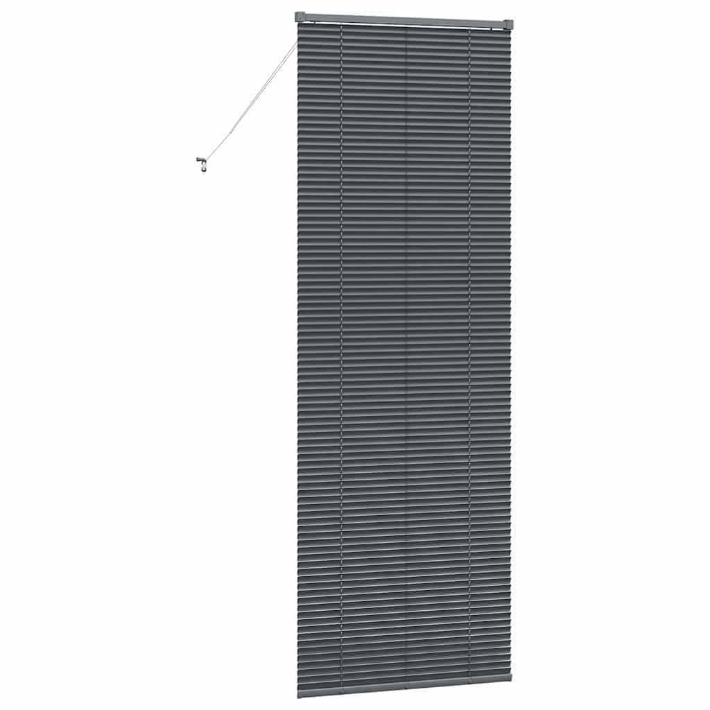 Venetianspersienner Mørkegrå 220 x 75 cm Aluminium