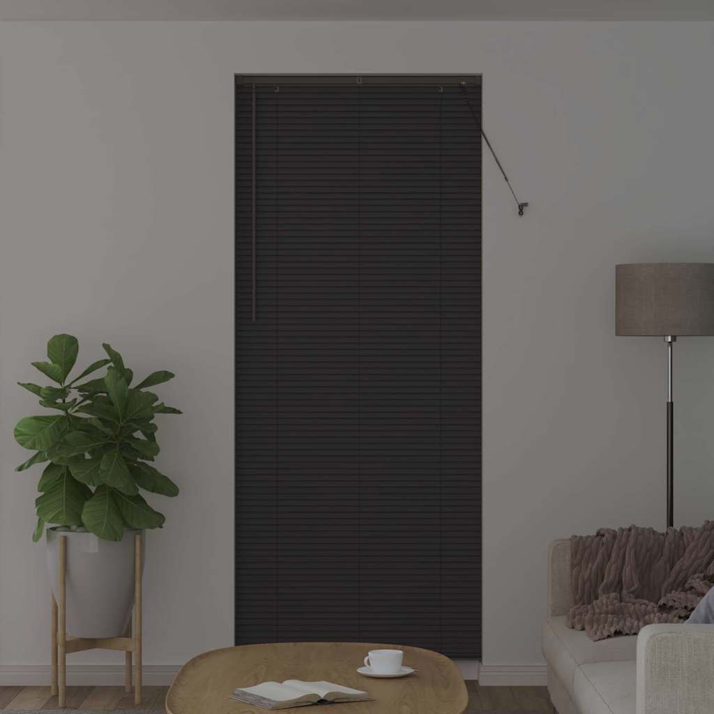 Venetianspersienner Mørkegrå 220 x 90 cm Aluminium