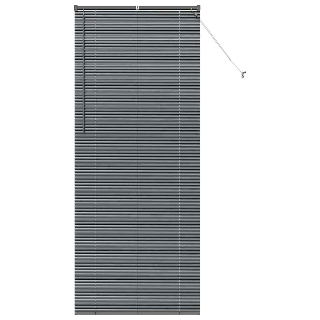 Venetianspersienner Mørkegrå 220 x 90 cm Aluminium