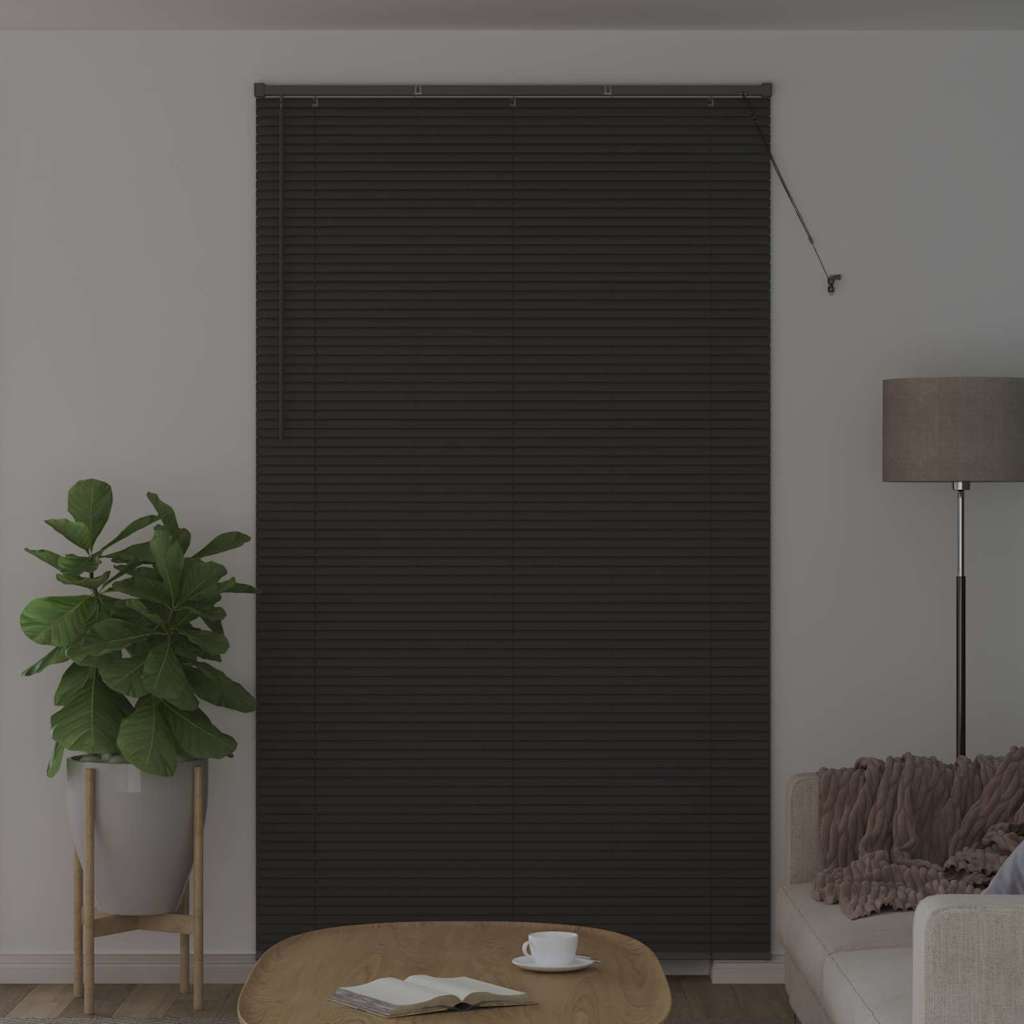 Venetianspersienner Mørkegrå 220 x 130 cm Aluminium